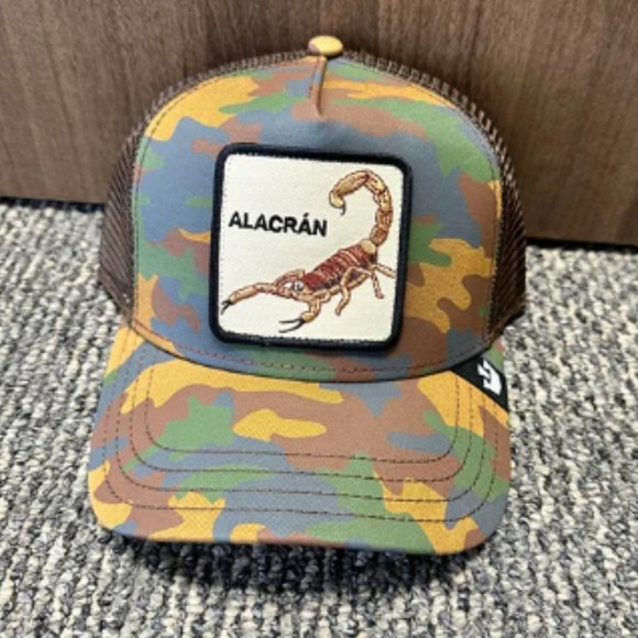 Goorin Bros Animal Farm Trucker Baseball Snapback Hat Cap Alacran Scorpion Camo
